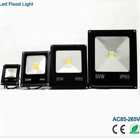 

10W 220V LED Flood Light IP65 Waterproof LED Spotlight 20W 30W Outdoor COB Floodlight Lamp Led Reflector Ultrathin 50W 110V