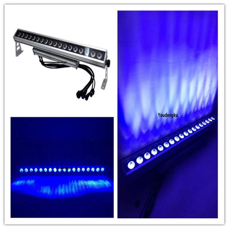 

4 pieces IP65 underwater rgb led lights led city color 1m led bar uplighter 18pcs rgb wateproof led wall washer light