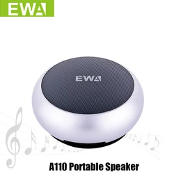 EWa A110 Portable Speaker For Phone/Tablet/PC Mini Wireless Bluetooth Speaker Metallic USB Input MP3 Player Sports Speakers
