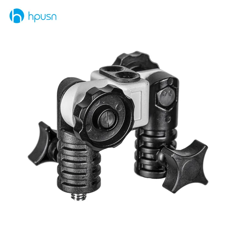 Универсальный металлический кронштейн HPUSN N1 для холодного башмака адаптер для горячего башмака для триггера двойной держатель зонта поворотный кронштейн для осветительной стойки