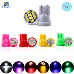 10PCS 194 6V 6.3V LED Bulbs AC/DC Nonpolarity for Game Pinball Machine T10 W5W 2825 Bulb Pinball Light Lamp Toy Car Lights