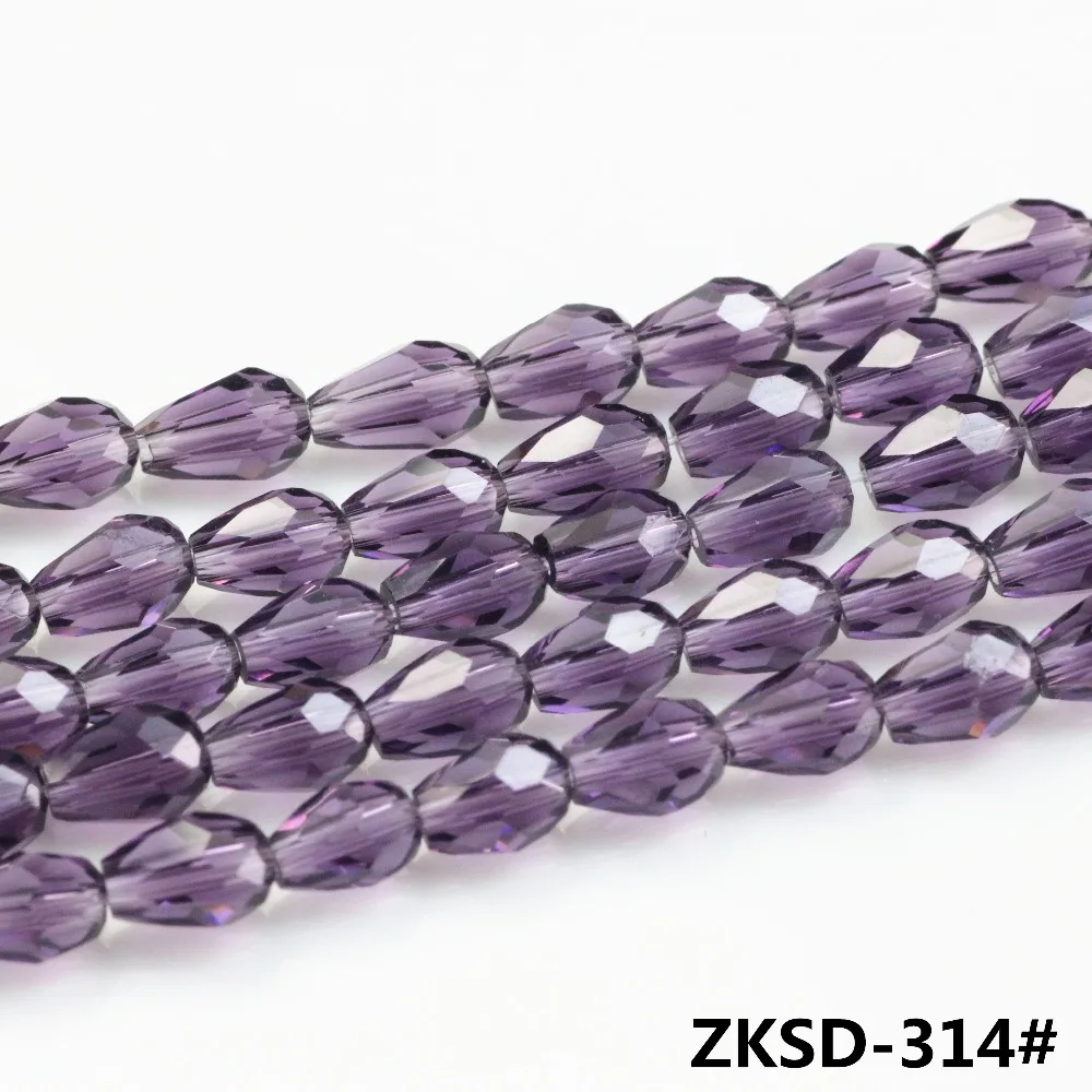 Crystal Drop Pendant 3x5mm 6x8mm Red Teardrop Glass Beads For Jewelry Making Accessories Wholesale