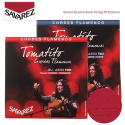 Savarez Tomatito Flamenco T50J T50R Nylon Classical Guitar Strings, High/Normal Tension