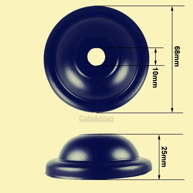 2 Pieces/lot DIY parts Edison light pendant lamp Part of the ceiling plate D68mm small iron canopy DIY pendant ceiling mount