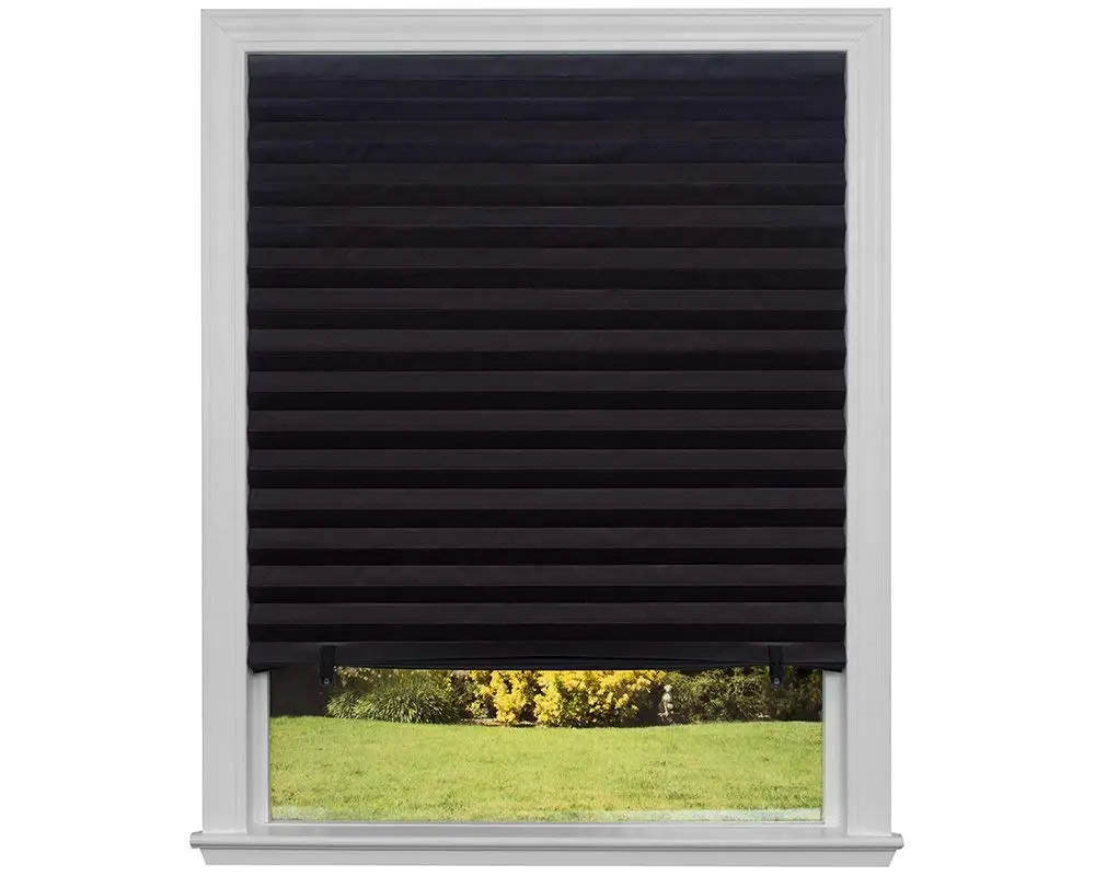 Dropshipping House Apartment Use White Blinds Adhesive Pleated Blinds Shades Window Door To Protect From Sun