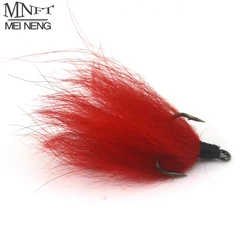 MNFT 10PCS In Box 고음 후크 플라이 낚시 미끼 레드 바디 세 후크 인공 미끼 송어 물고기 미끼, 박스에 적합