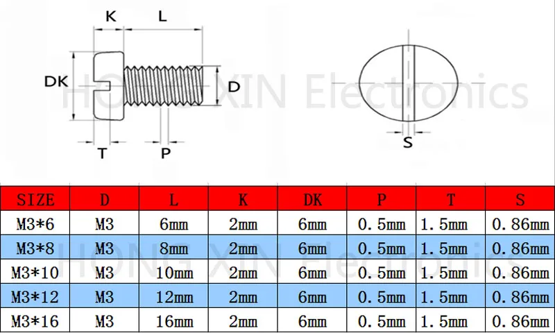 M3*16 1pcs White Slotted screw Cylinder Head nylon plastic 16mm round screws Insulation screw compliant PC/board DIY hobby etc image 3