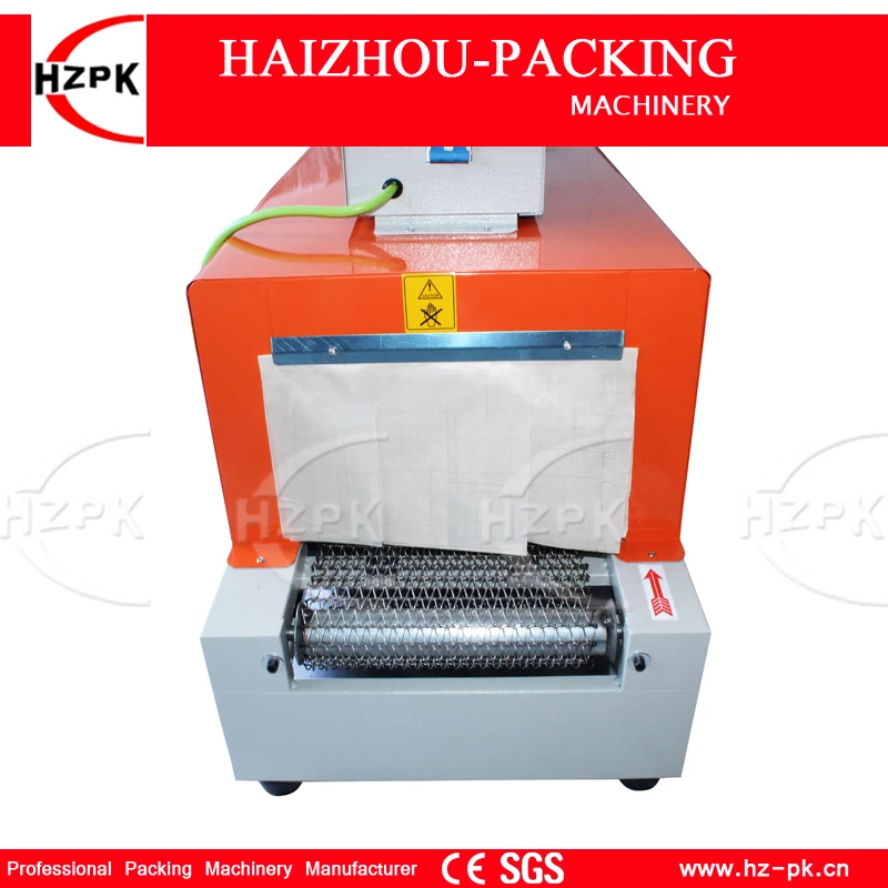 HZPK Automatic Shrink Machine PVC Film Shrinking Heat Package Sleeve Shrink Plastic Packing Machine Solid-State Voltage BS-260