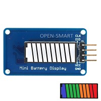 OPEN-SAMRT Battery Style Digital Tube LED Battery Level Display Module 4-color 10-segment LED Bar for Arduino