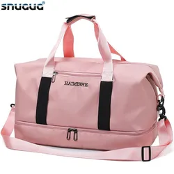 Bolsas de gimnasio Oxford para hombre y mujer, bolso de almacenamiento impermeable para zapatos, bolsa de entrenamiento para viajes al aire libre, novedad de 2024