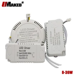 Corrente driver LED ultrasottile 230mA 8-25W/18-40W SMD PCB Lampada Alimentatore da soffitto Trasformatori di illuminazione a doppio colore 3 pin/2 pin