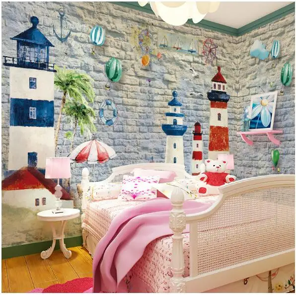

Carton Mural Wallpapers Custom Size for Living Room Bedroom Background Decor Wall Paper Murals Kids Wallpaper