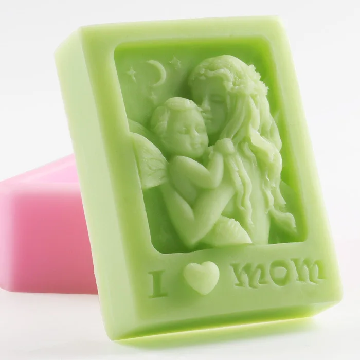 Mother Holding Here Baby Love Mom Craft Art Silicone Soap Mold Craft Molds DIY K262