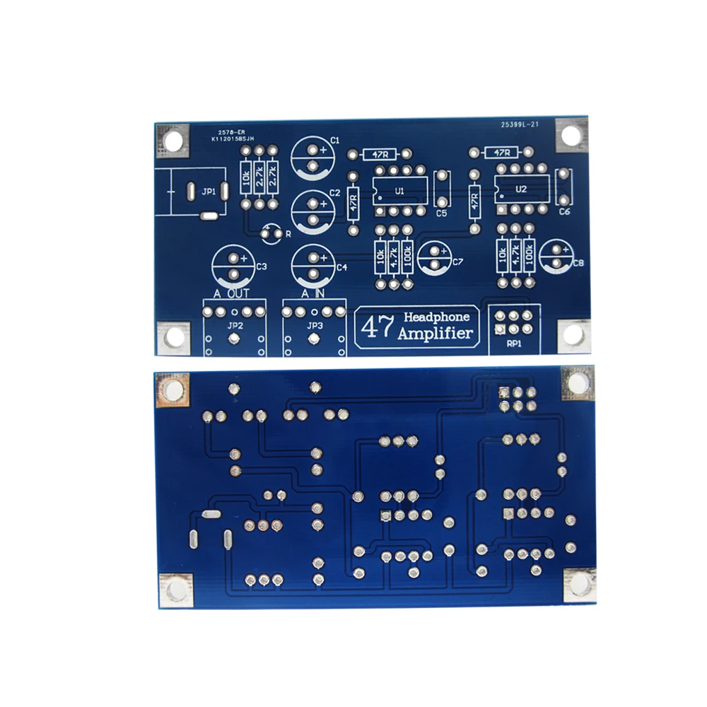 new 1set Headphone Amplifier Board Kit AMP Module Kit For Classic 47 DIY with case