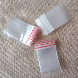 100pcs 4*6cm Jewelry Packaging Bag Small Ziplock Zip Zipped Lock Reclosable Plastic Poly Clear Storage Bags Party Supplies