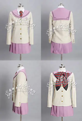 Ao no Blue Exorcist Kamiki Izumo Moriyama Shiemi School Uniform Cosplay Costume