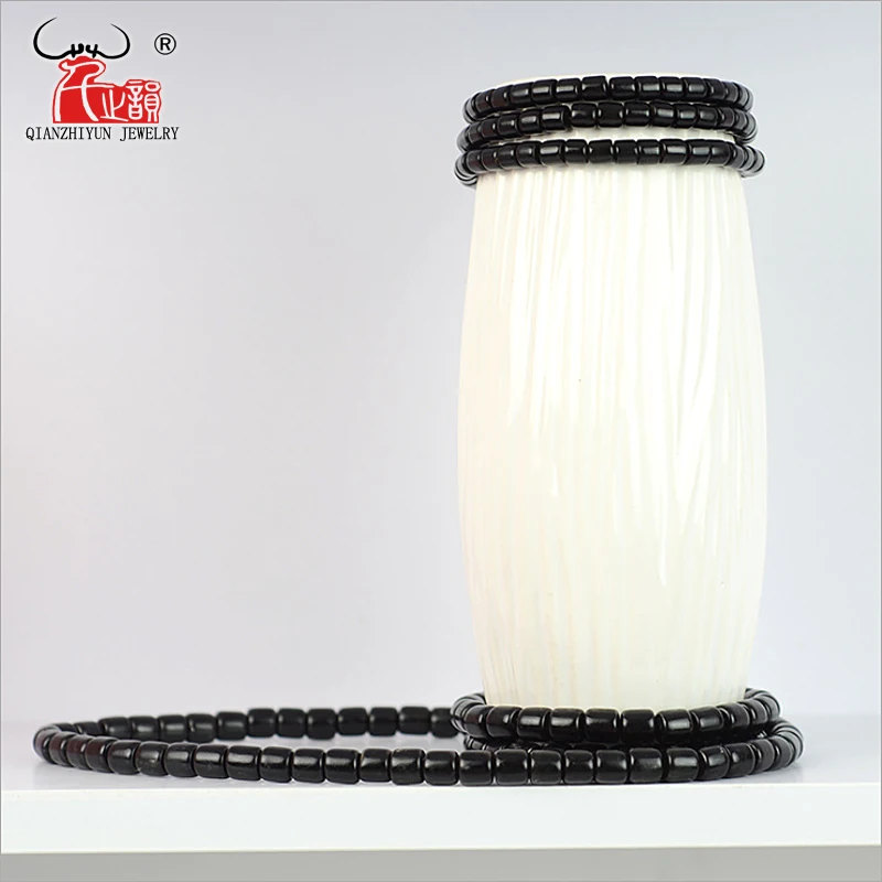 20PCS black buffalo horn vintage hand chain beads DIY handmade necklace bracelet. DIY beads for jewelry making Hole 1.5mm