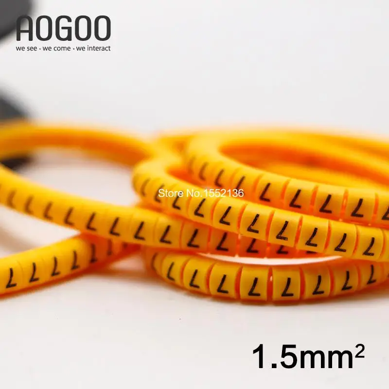 High Quaility 1Roll 1.5mm Cable Wire Markers Letter 0 to 9 Gear Type More Solid