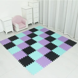 Interlocking Exercise Tiles Floor Carpet baby EVA Foam Play Puzzle Mat/ 18 or 24/lot Interlocking Exercise Tiles Floor Carpet