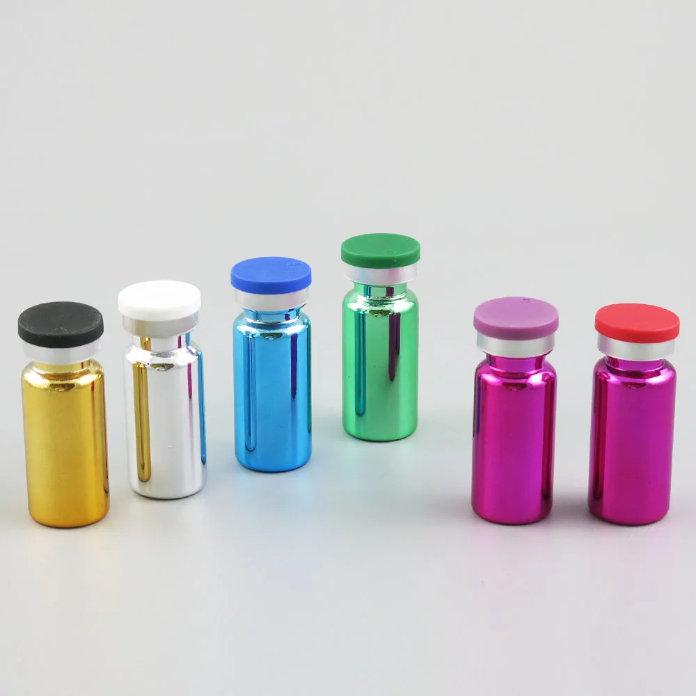 

360 x 10ml Plating Essence Medicine Powders Glass Bottles with Filp off Lid Pharmaceutica Sample Vials & Rubber Stopper