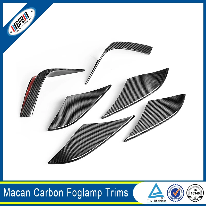 Exterior Accessories Fog Lamp Trims For Macan 2014up 6pcs