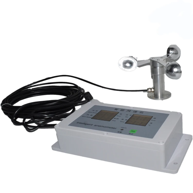 Elektrische Anemometer Precisie Windsnelheid Sensor Meter Digitale Wind Meting Torenkraan Weer Temperatuur Alarm Systeem