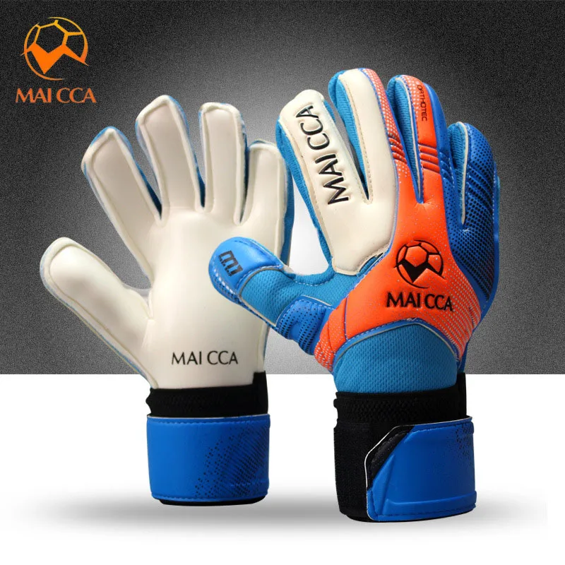 Luvas de treinamento de goleiro de látex espesso para crianças, luvas profissionais, proteção para dedos, futebol, futebol, meninos, antiderrapante