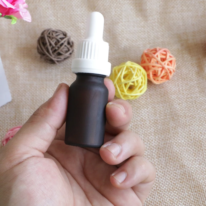 10ml Glass Vial Pipette Cosmetic Bottle Essential Oil Reagent Eye Dropper Aromatherapy Perfume Amber Glass Dropper Bottle 150pcs