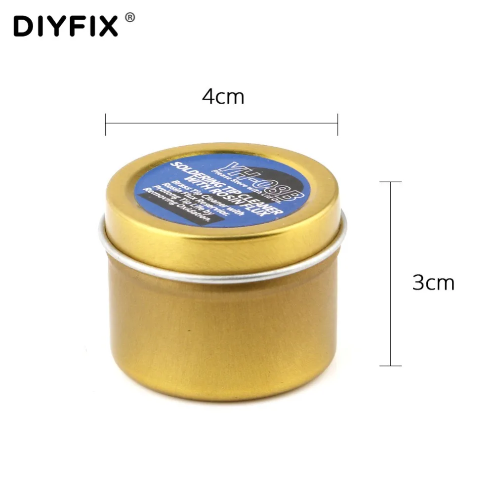 Soldering Iron Tips Cleaner with Rosin Flux Soldering Paste Alloy Copper Brass Wire Sponge Soldering Welding Cleaning Tools Set