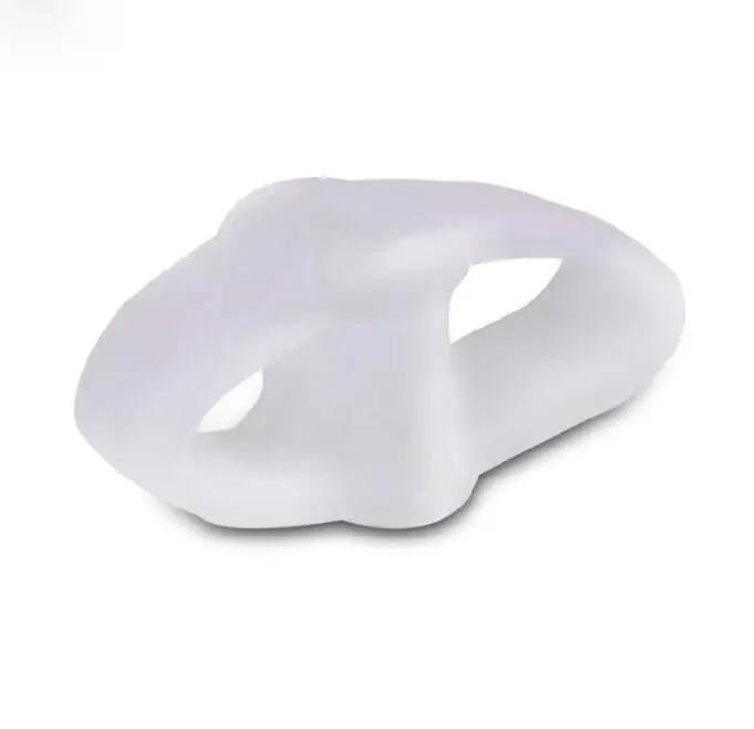 1 ペア 2 穴足フットケアジェルつま先矯正セパレーター外反母趾腱膜瘤コレクター鎮痛