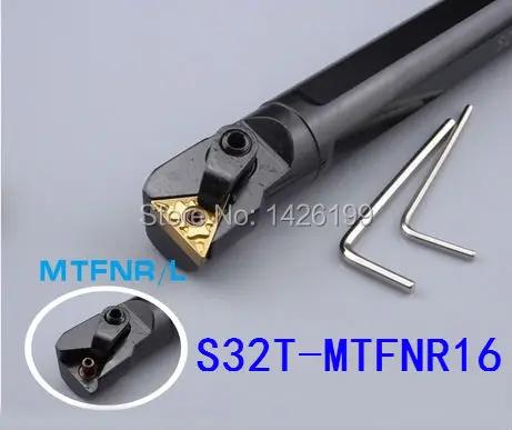 S32T-MTFNR16 32mm Lathe Cutting Tools CNC Turning Tool Lathe Machine Tools Internal Metal Lathe Tool Boring Bar Type MTFNR/L