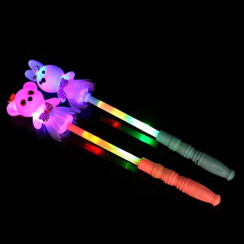 rave Light LED rabbit Stick Wands Rally Rave Cheer Batons Party Flashing Glow Stick Light Stick birthday party decorations kids