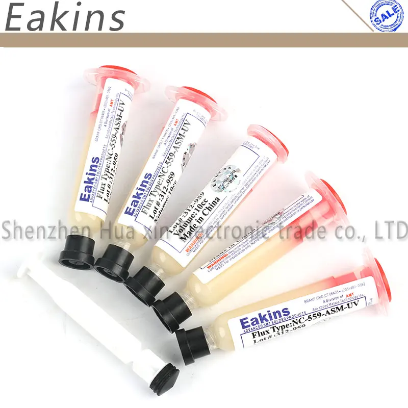 Hochwertige bleifreie BGA-Lötpaste NC-559-ASM-UV, kein sauberes Schweißöl, Lötreparaturpaste, Kolben – Detail 1