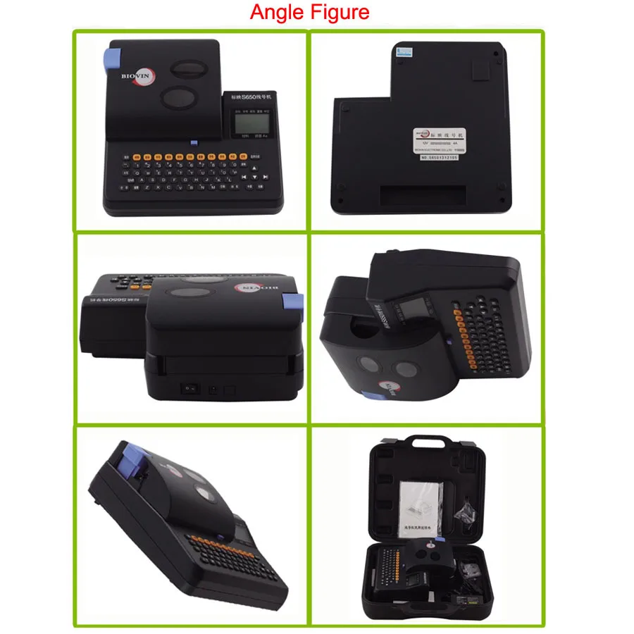 Cable ID Printer Pengendalian PC Electronic Lettering Machine PVC Tabung Printer Kawat Penanda Mesin Menandai Printer S650