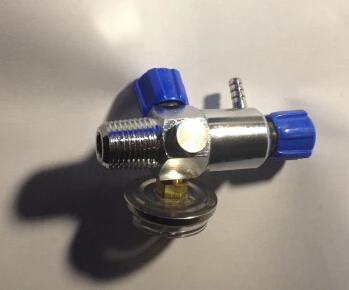 صمام تخفيض الضغط الأكسجين الصلب خزان صمام مع أداة قياس الثلاجة