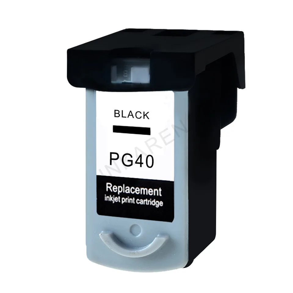 INKARENA PG-40 Ink Cartridge PG40 XL Black For Canon PG40XL MP218 MP228 MP450 MP460 MP476 MP160 MP140 MP210 MP220 iP1300 Printer