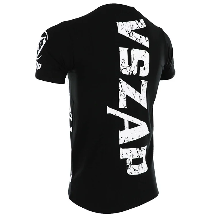 Vzap-klasyczna koszulka MMA, Rashguard Muay Thai, walcząca gigantyczna bawełniana koszulka