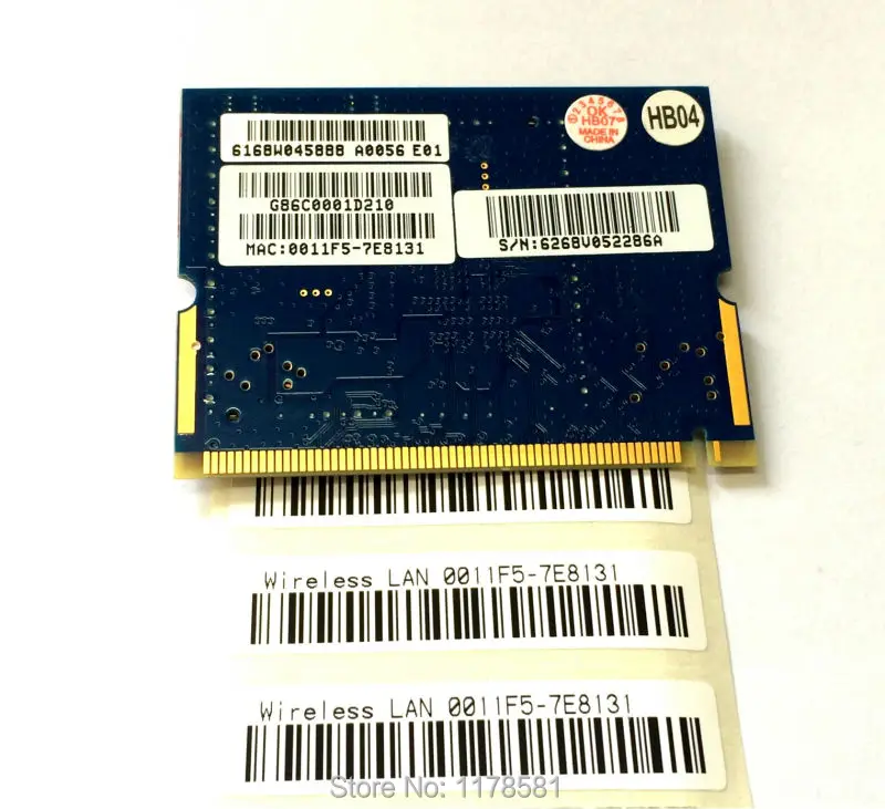 무선 와이파이 카드, AR5005G, AR5BMB5, AR5005GS, 미니 PCI, 54Mbps, 802.11bg, 신제품