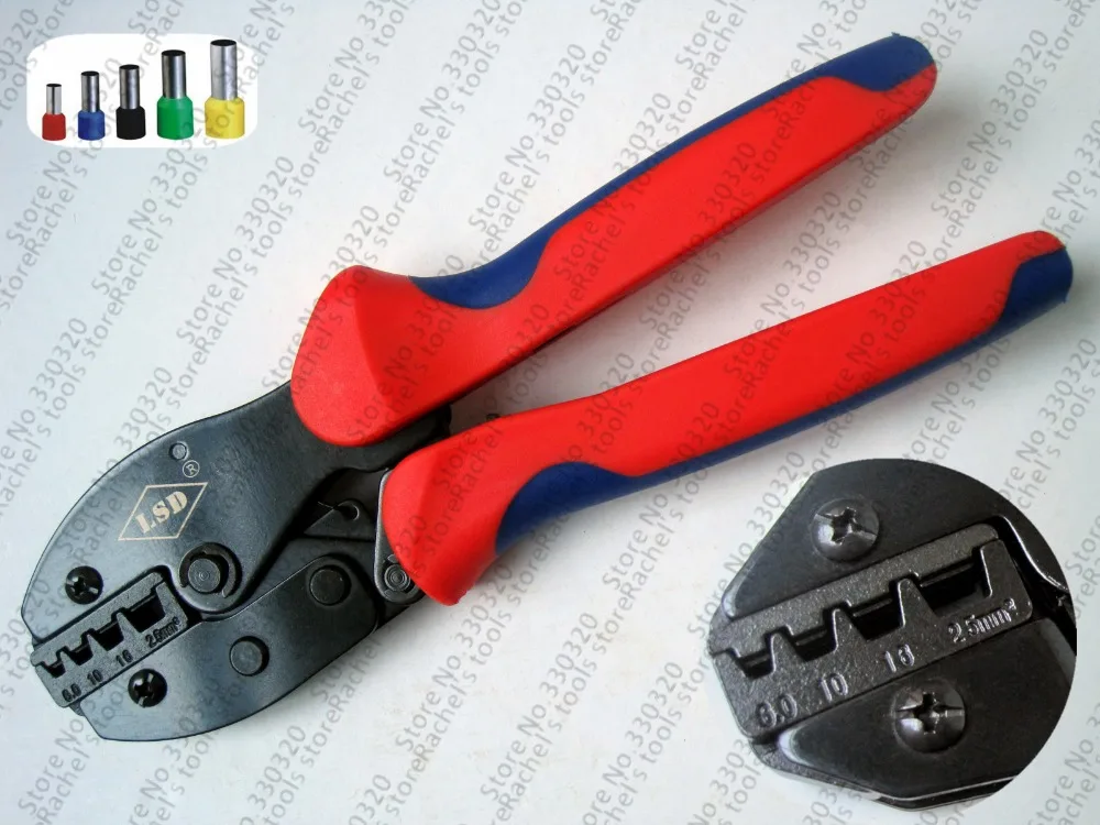 LY-0625WF Energy-saving crimping tool for cable bootlace ferrules,wire sleeves crimping pliers 6-25mm2