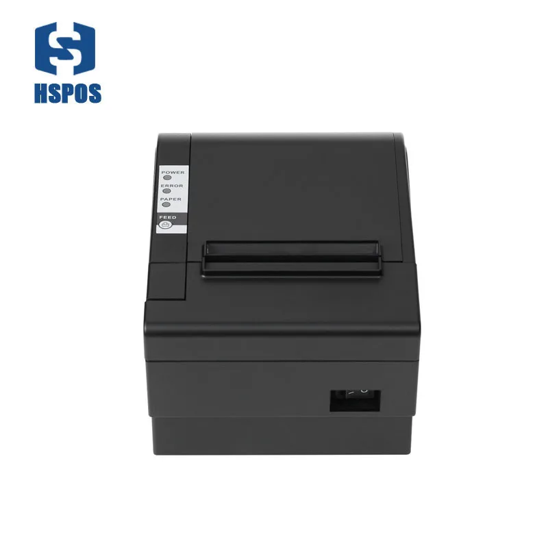 Hsprinter nice quality pos printer USB LAN port 80mm printer with cutter support 180mm/s printing speed HS-825UL