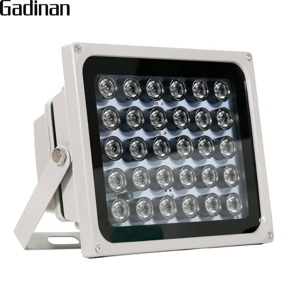 

GADINAN 30 pcs LEDs 850nm IR Illuminator for Night Vision Waterproof LED Infrared Light for CCTV Security Surveillance Camera