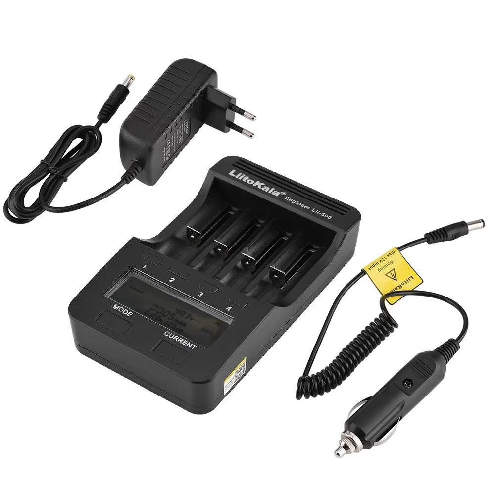 Liitokala lii-500 lii-200 lii-100 lii-402 battery charger 3.7 V / 1.2  18650/26650/16340/18500   with lii500 scre