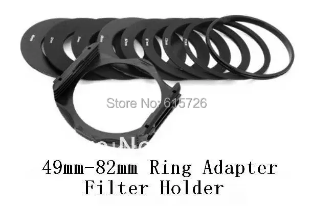 25 in1 12x Gradual Color Filter +filter holder+ 9pcs Adapter Ring+ lens hood +2 cases for Cokin P