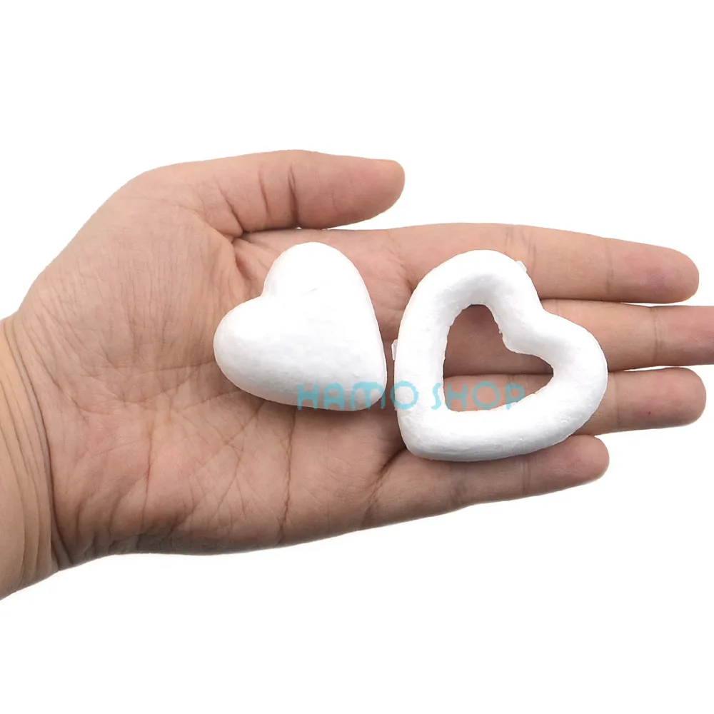 Heart Modelling Heart Ring Polystyrene Styrofoam Foam Ball Christmas Wedding Party Decoration Supplies Home Decoration DIY Craft