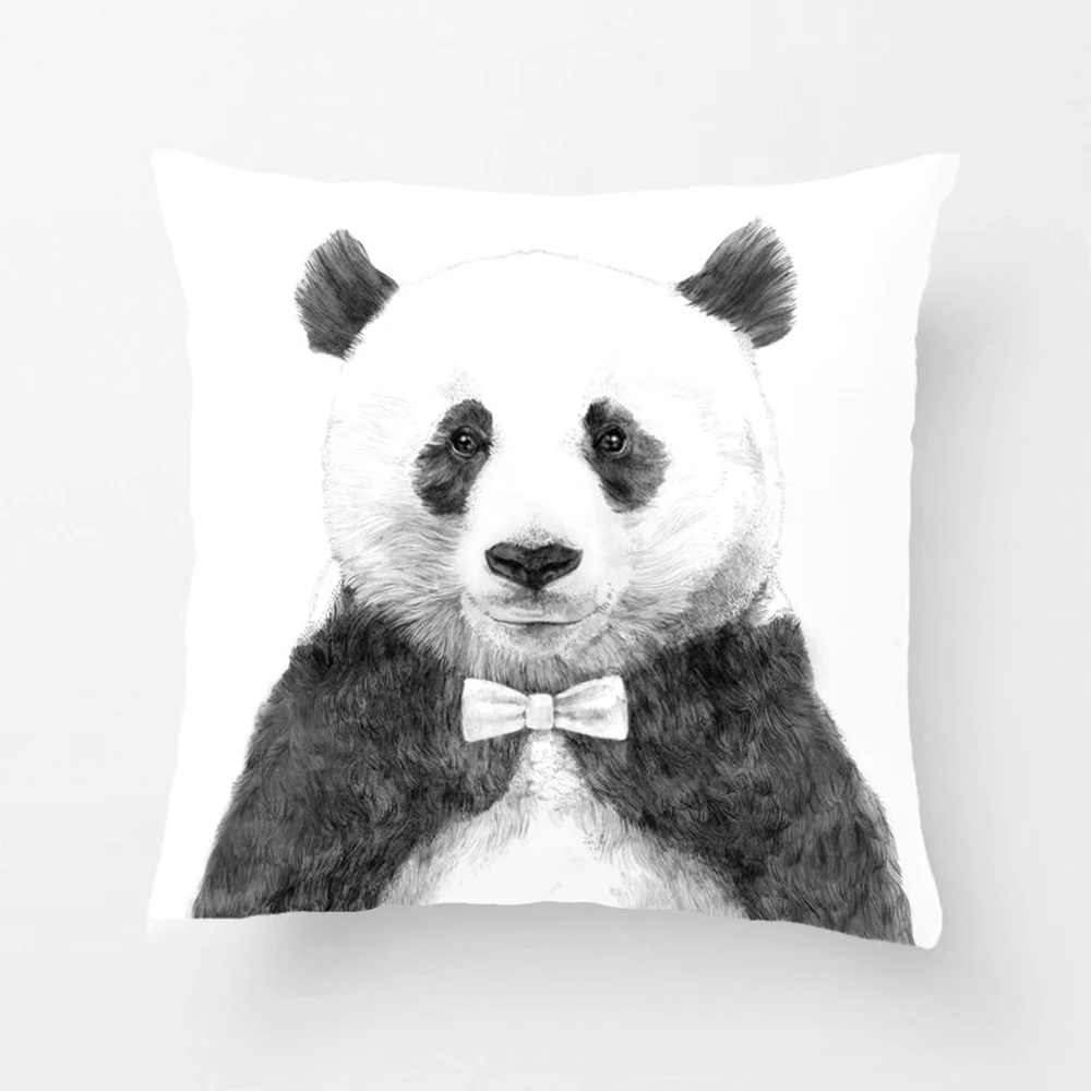 

Cute Pamda Printing Throw Pillow Case Decorative Cushion Cover Animal Image Pillowcase Perfect Gift By Lvsure For Car Sofa Seat