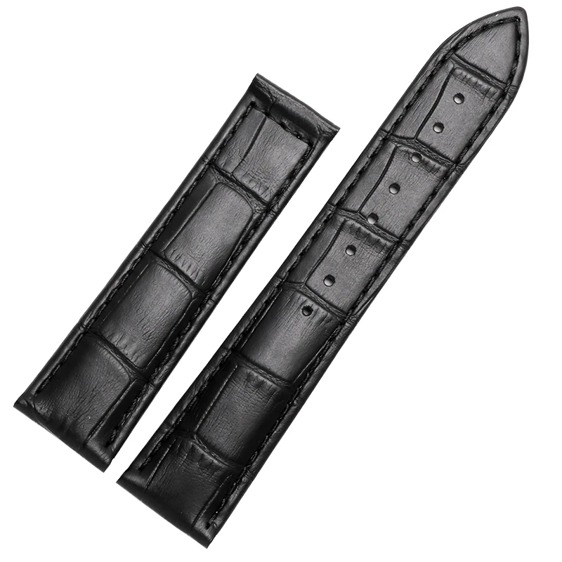 

Genuine leather strap suitable for Haolishi ORIS 20mm 21mm brown business men's buckle free wristband