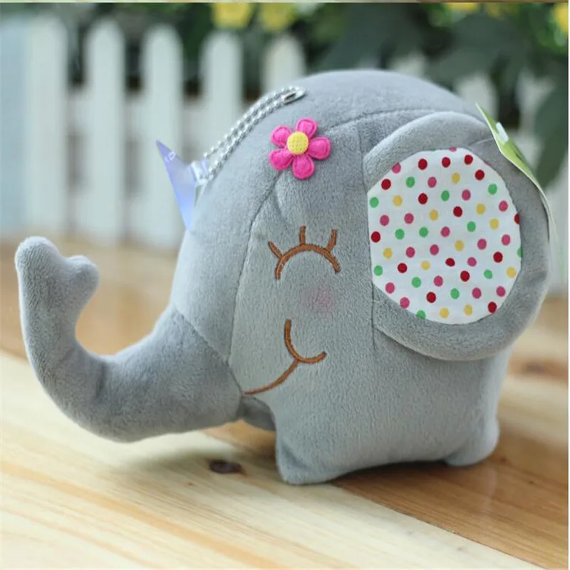 

1PCS Multicolor Cute Elephant Plush Toy 12cm Soft Stuffed Animal Doll Smiling Kids Christmas Gift