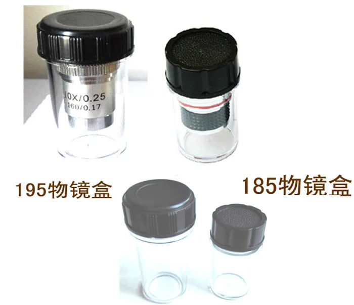 L = 195 أو 185 bioicroscope ميكروسكوب بيولوجي صندوق موضوعي Achromatic حماية الهدف مع تصاعد حجم 20.5 مللي متر