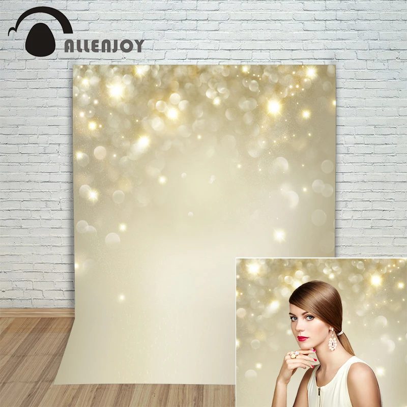 Allenjoy photocall glitter kulissen golden glänzenden flecken einfarbig bokeh hintergrund foto studio fotografie photophone vinyl