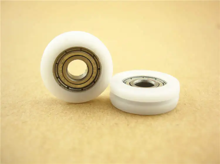 high quality polyformaldehyde POM coated ball bearings 695zz embedded bearing +U groove Total Diamater: 5*18*6mm